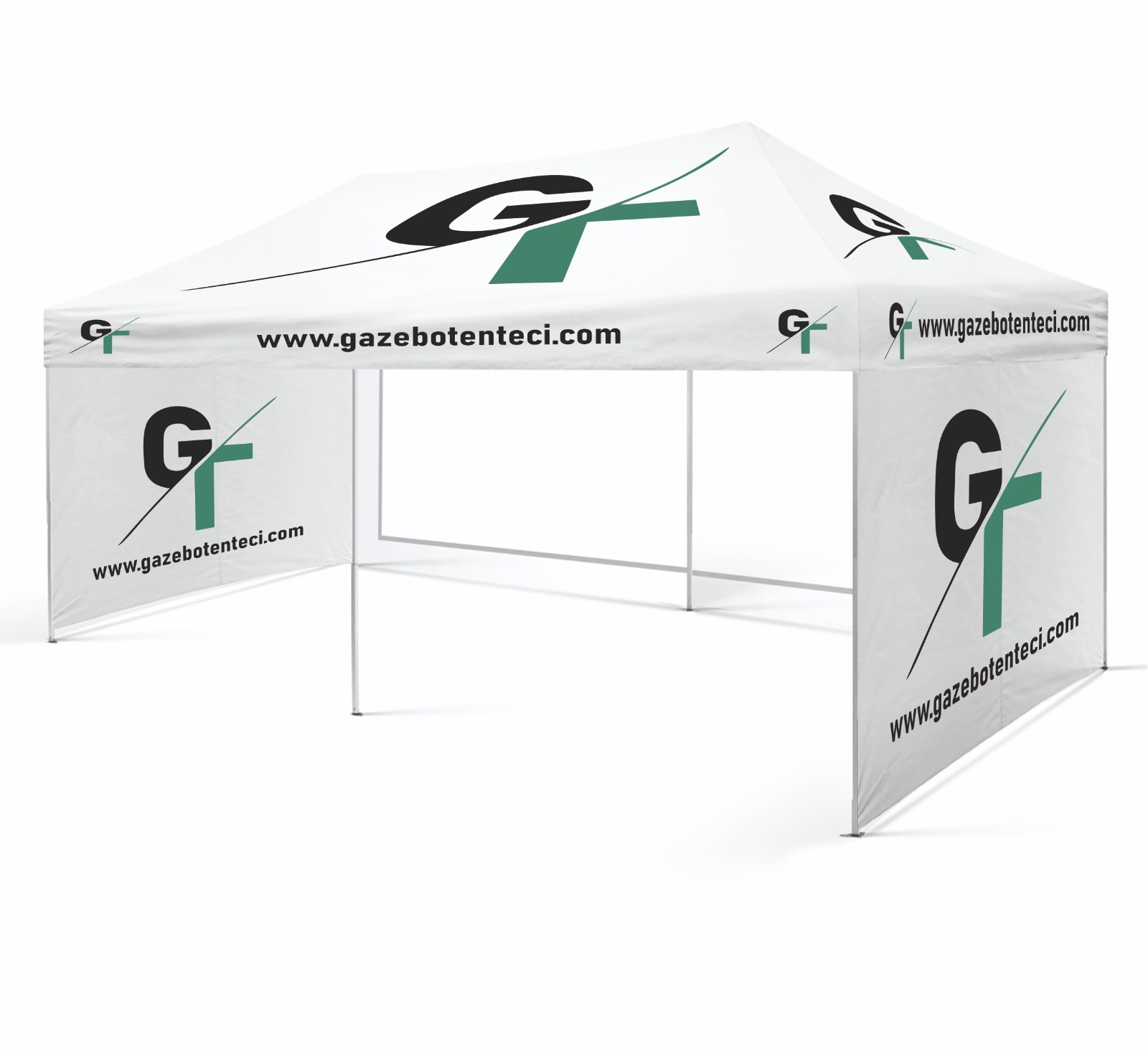 4x4 Baskılı Gazebo Tente