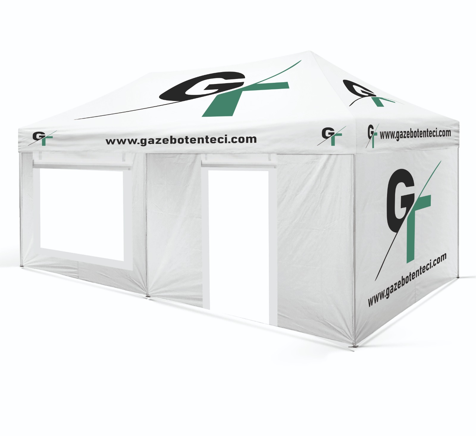 4x8 Baskılı Gazebo Tente